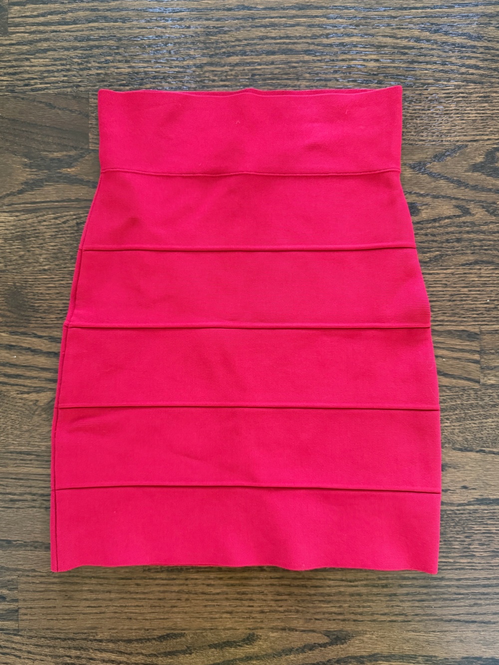 BCBGMaxAzria Red Bandage Pencil Skirt